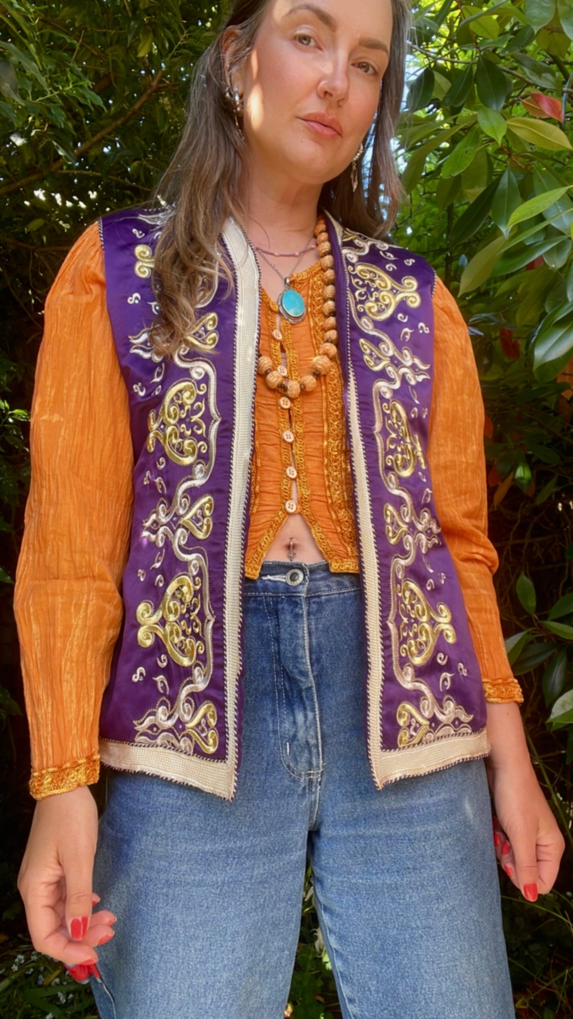 Boho Satin Waistcoat