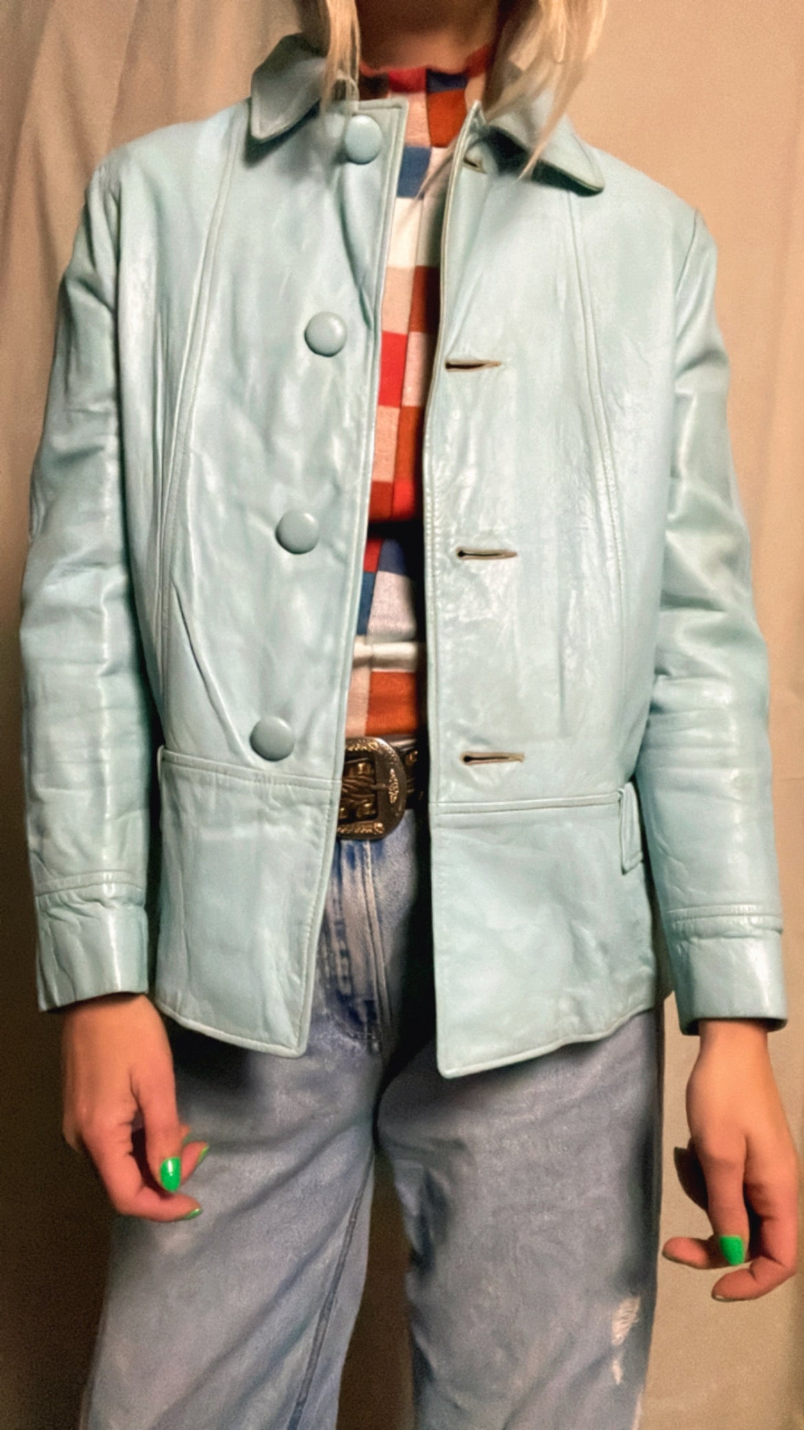 60s leather jacket