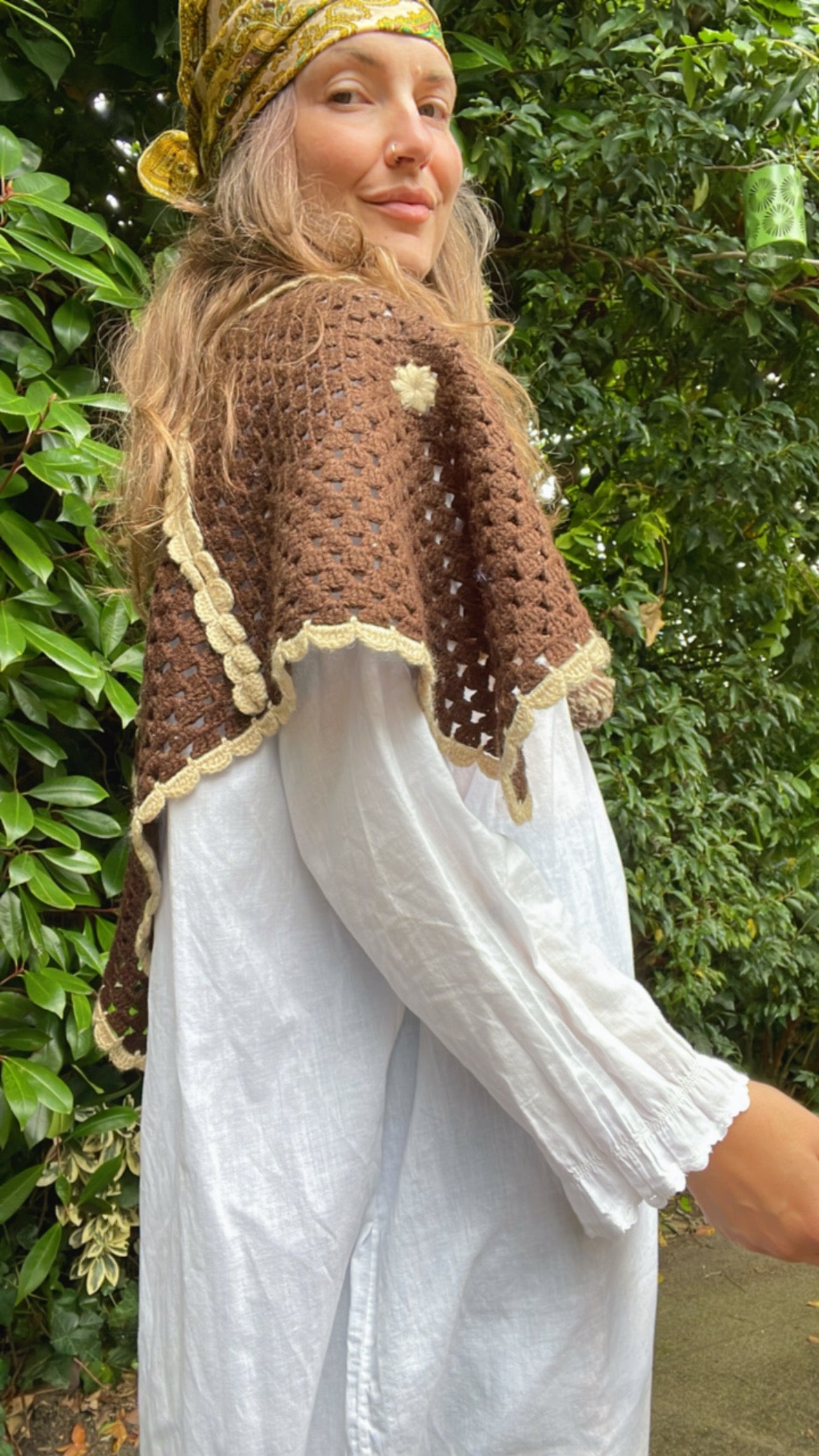 70s Crochet Capelette
