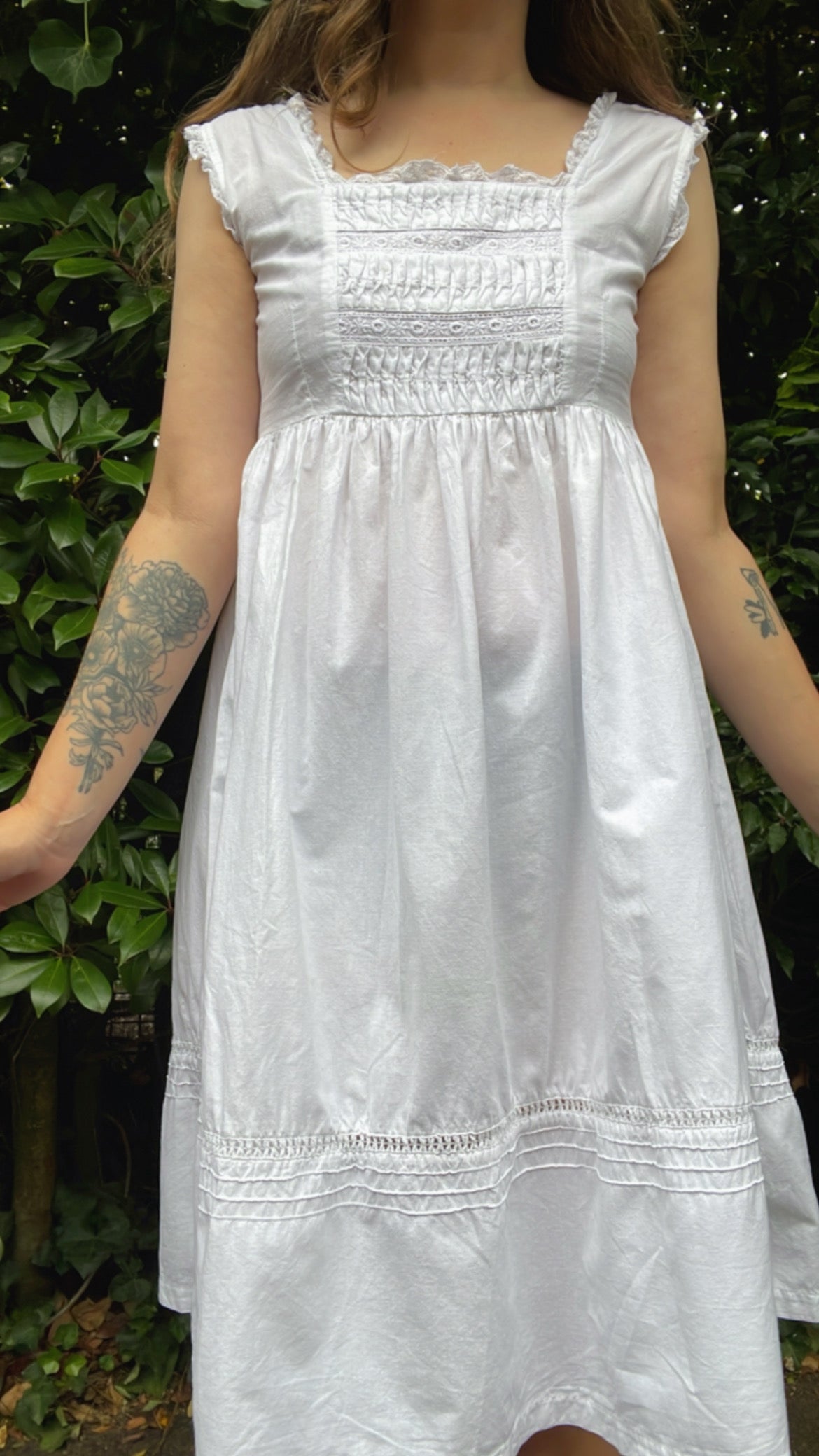 Broderie Cotton Gown