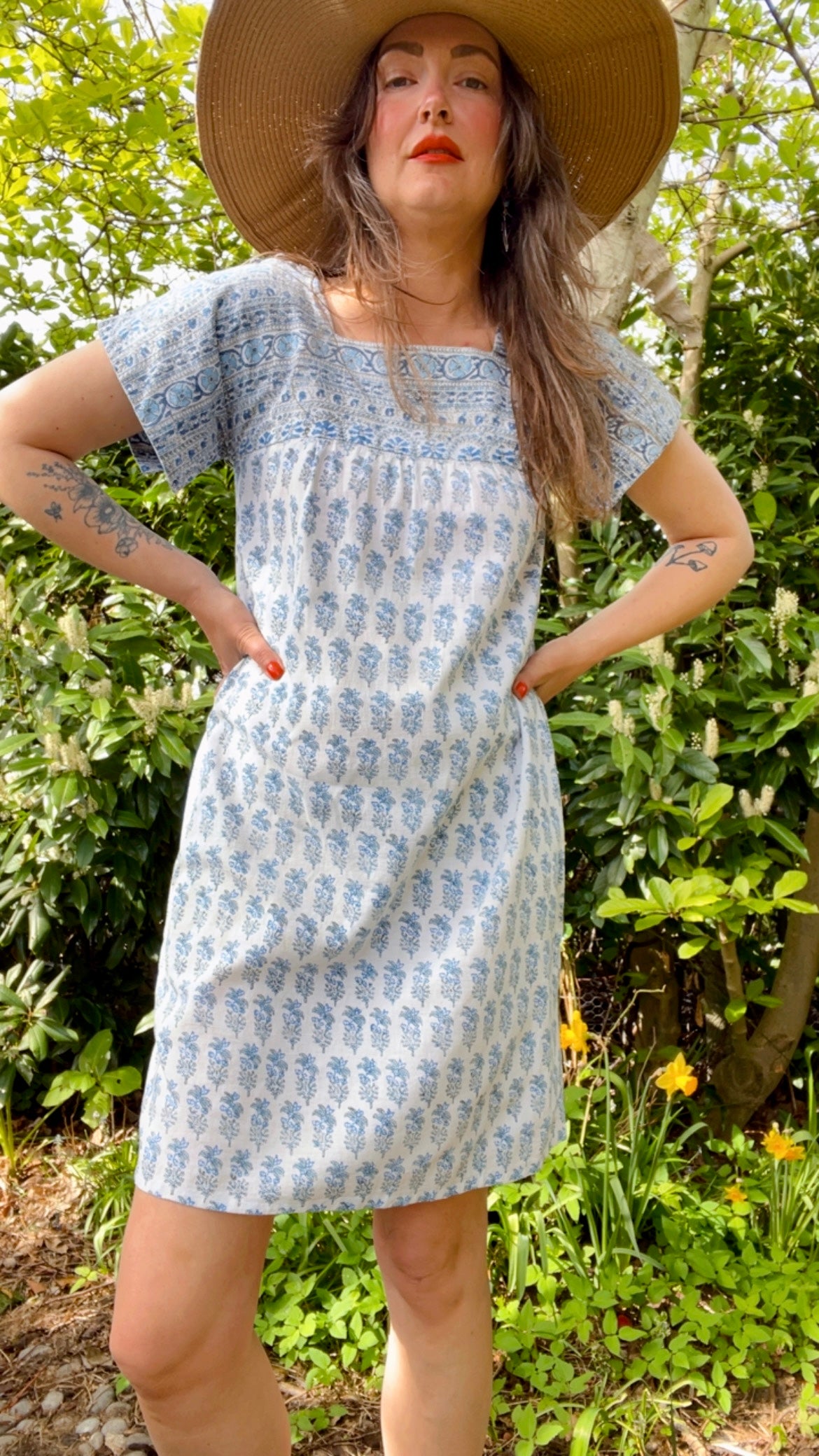 Blockprint Dress