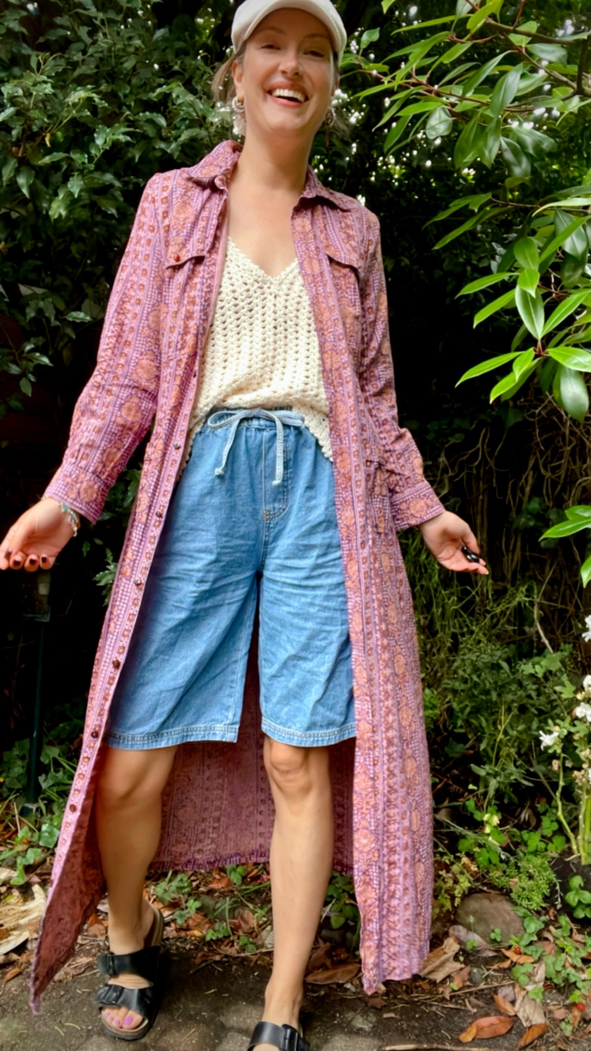 70s Block Print Dress