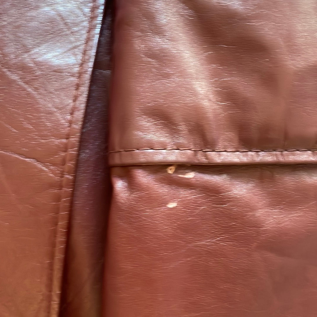 70s Leather Trenchcoat