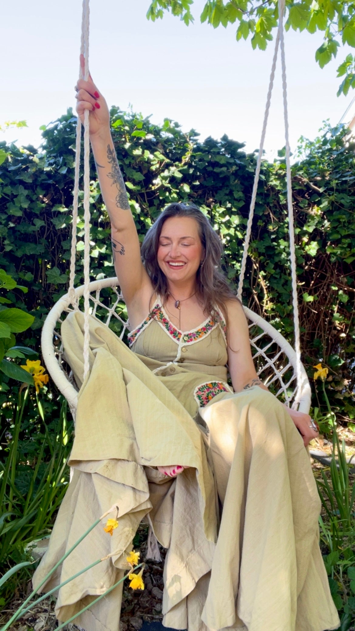 Girasol Embroidery Maxi Dress