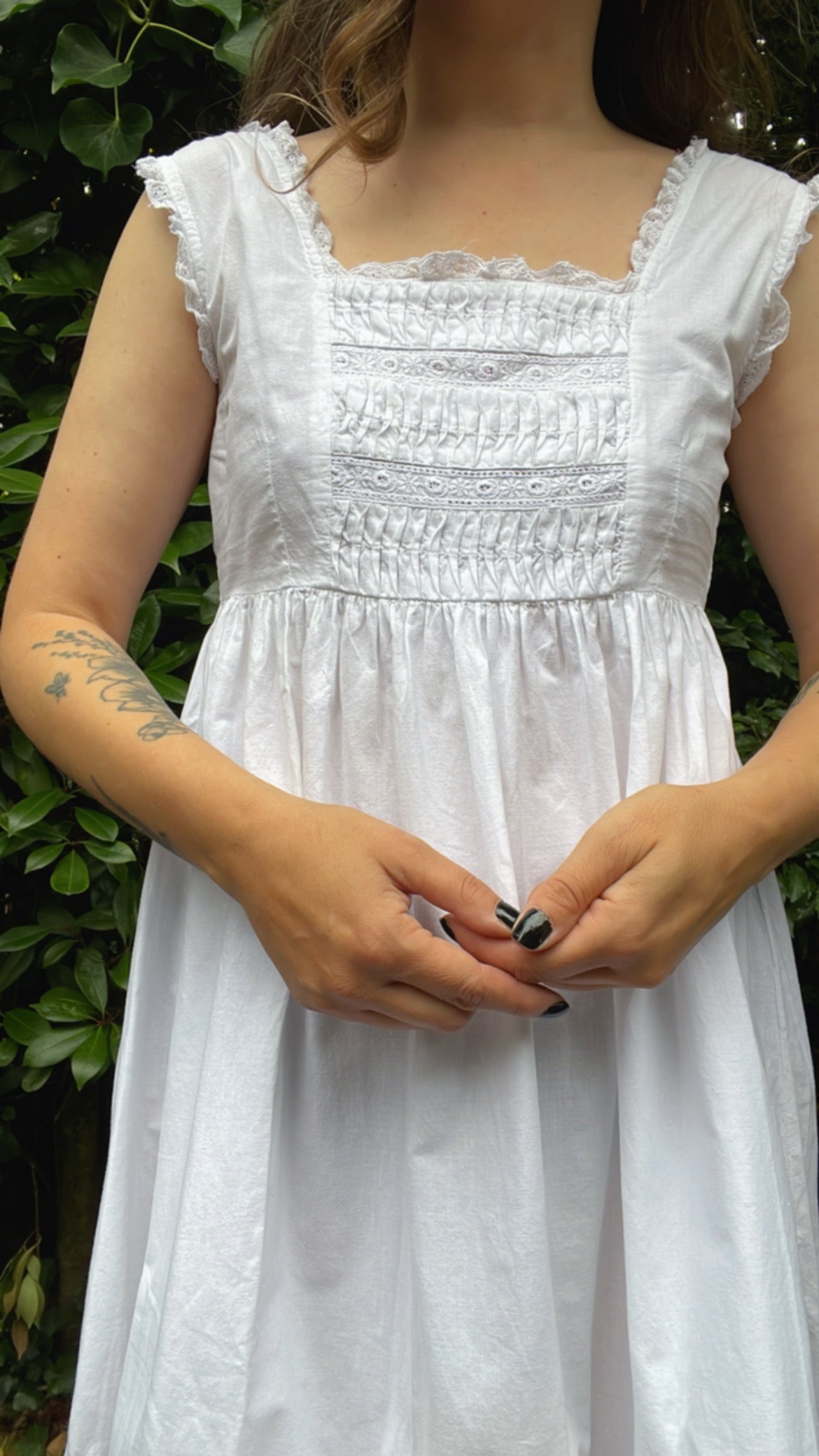 Broderie Cotton Gown