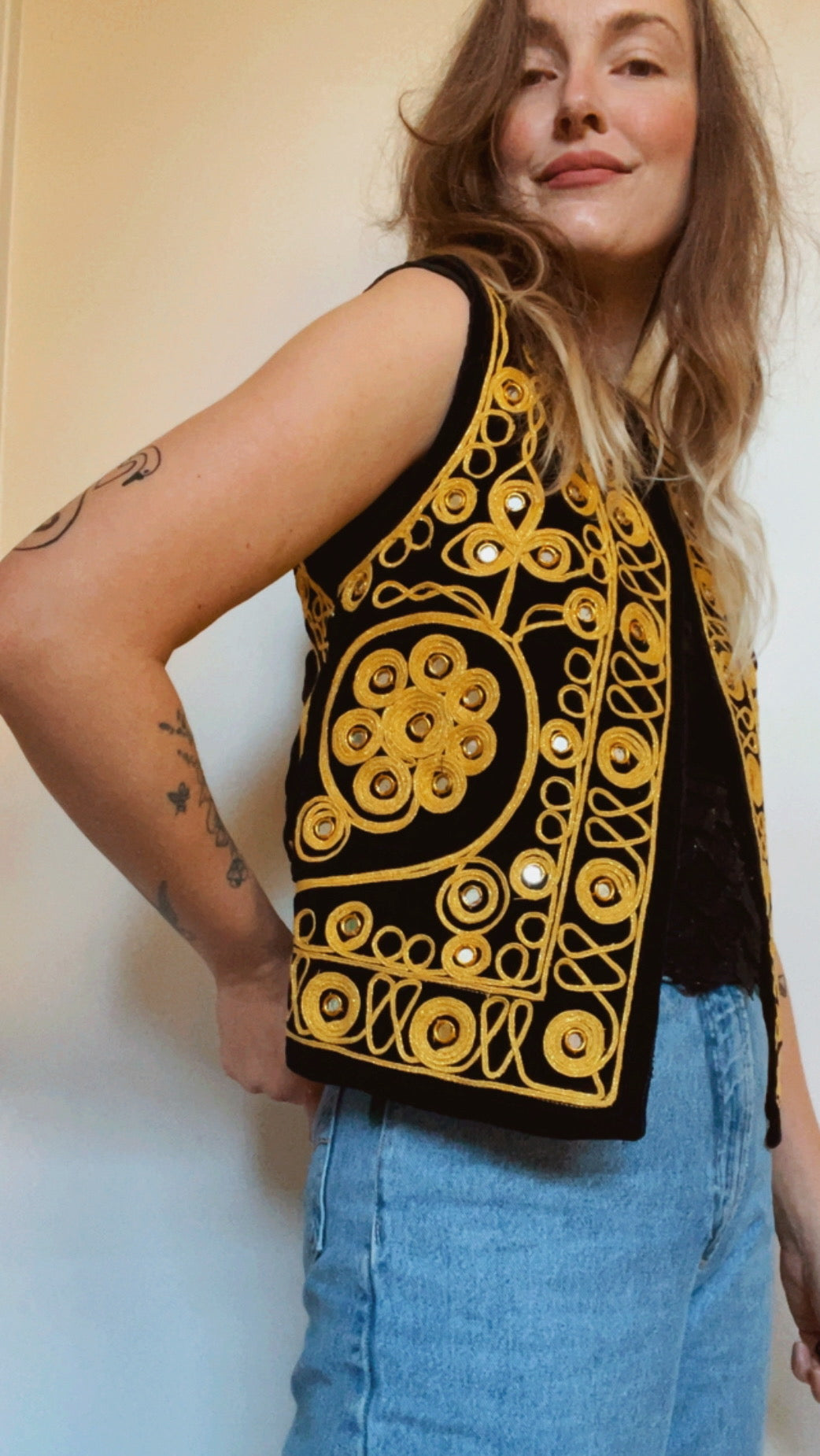 Gold Embroidered Waistcoat