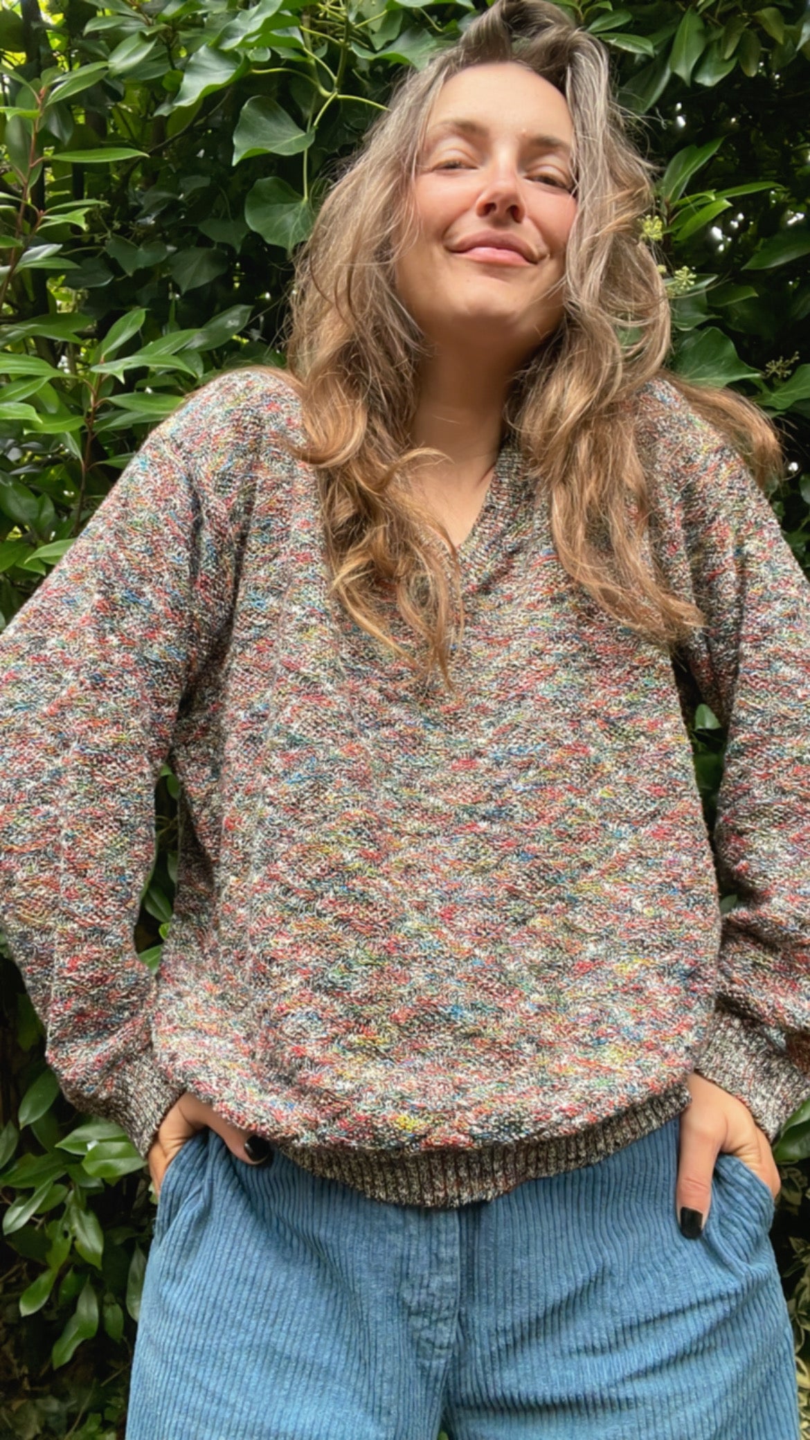 Hand Knitted Melange Jumper