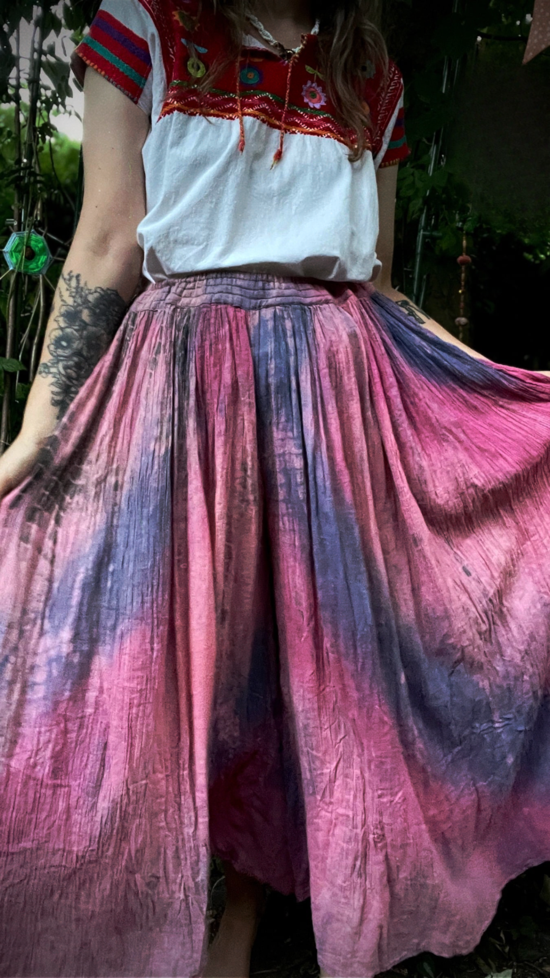 Wide Leg Tie Dye Trousers