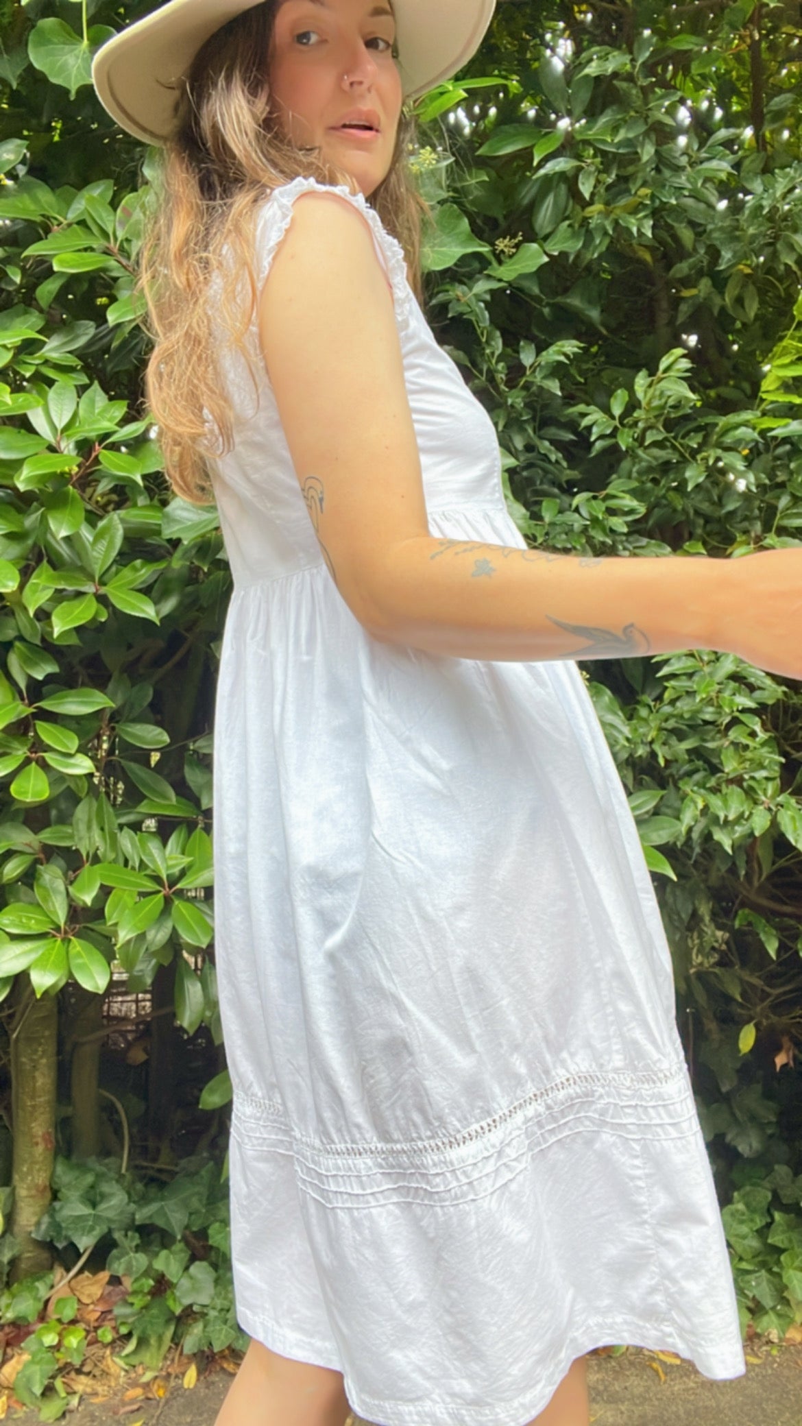 Broderie Cotton Gown