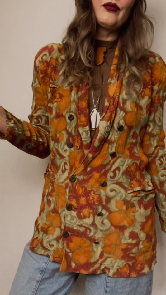 Floral Blazer Top