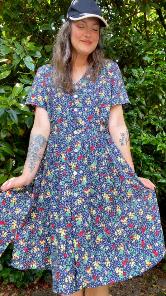 Floral Button Down Dress