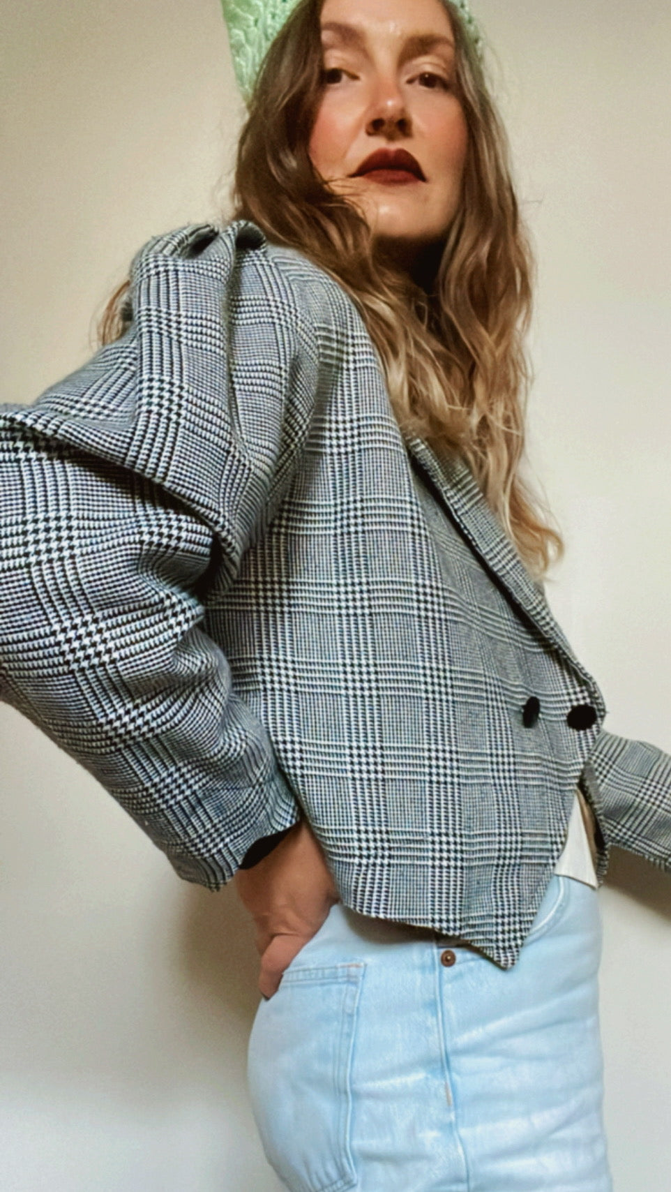 Pied-de-poule Blazer