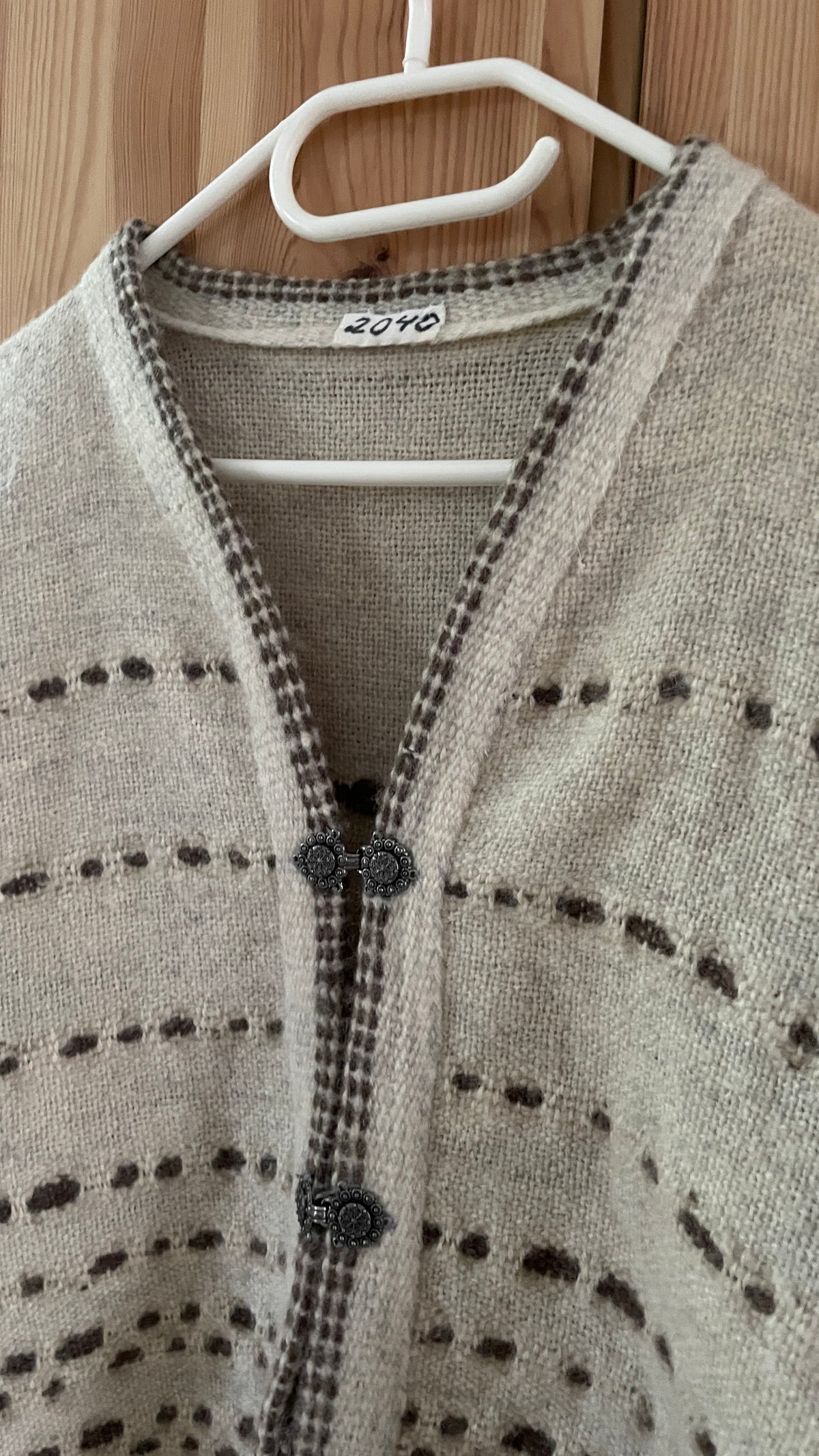 Neutral Wool Cardigan/ Jacket