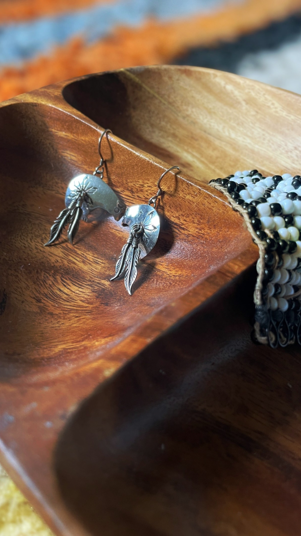 Spirit Bear Sterling Earrings