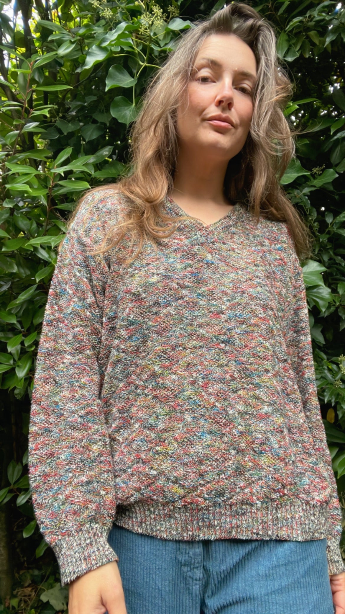 Hand Knitted Melange Jumper