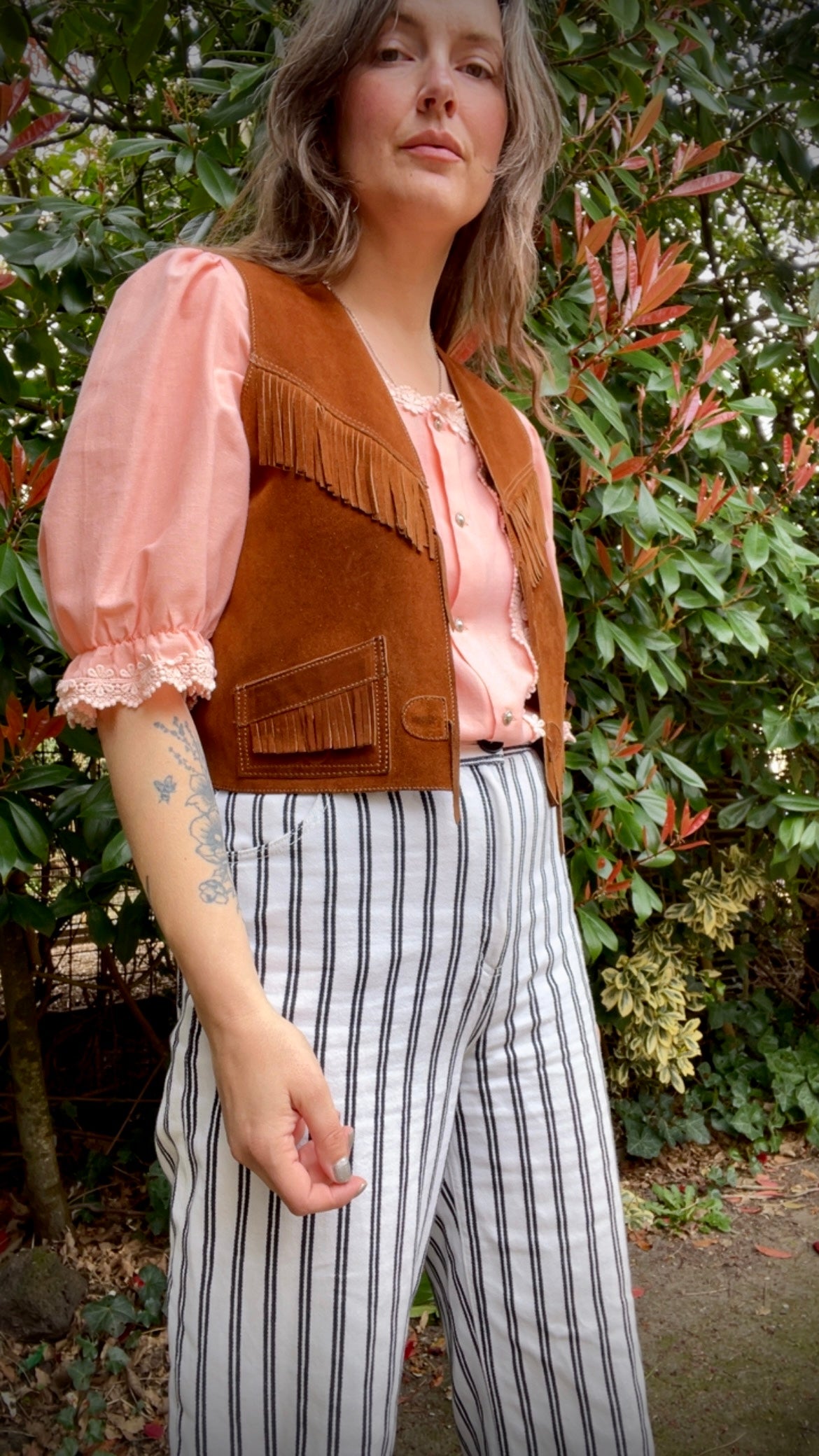 Suede Fringe Waistcoat