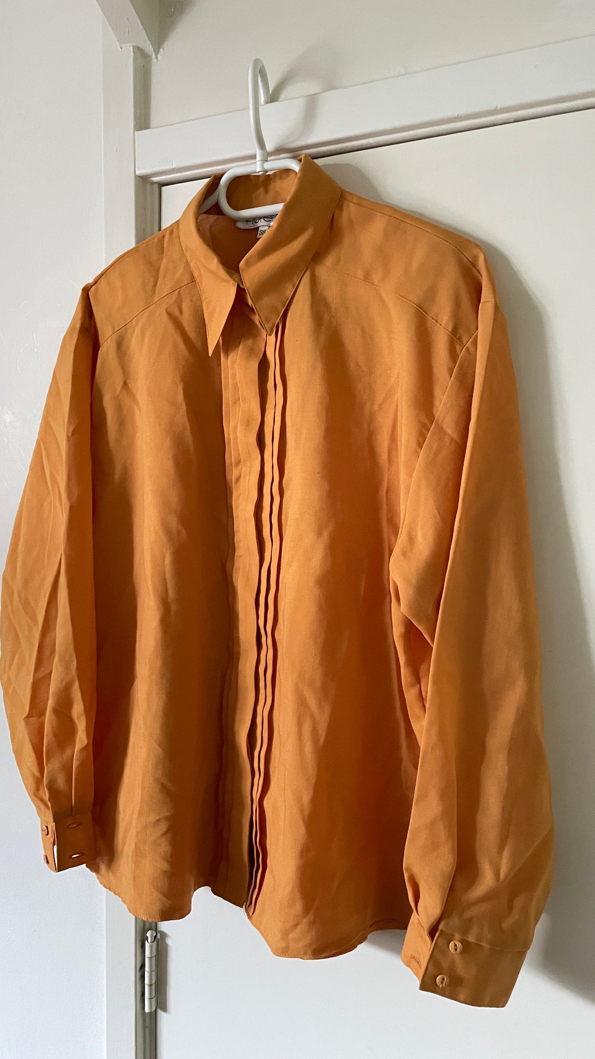 Golden Pleated LS Shirt