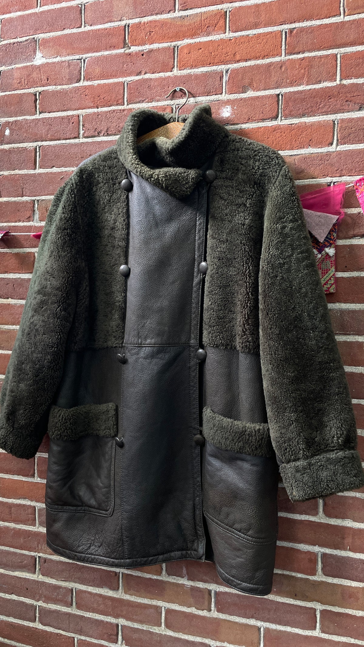 Shearling and Leather Coat