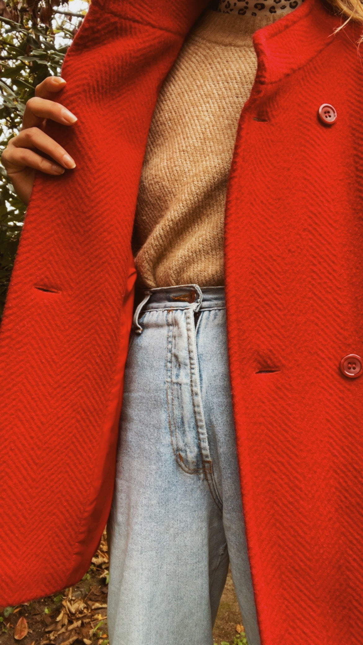 Red 80s Coat