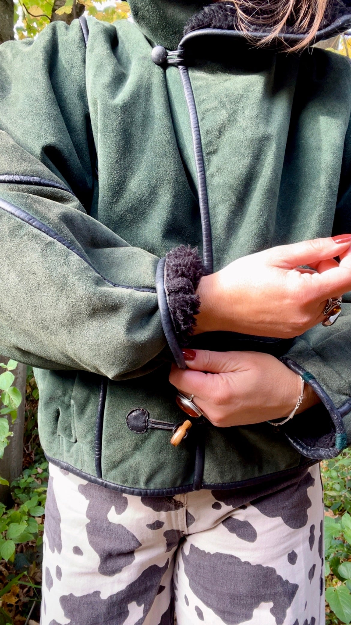 Hooded Shearling Coat