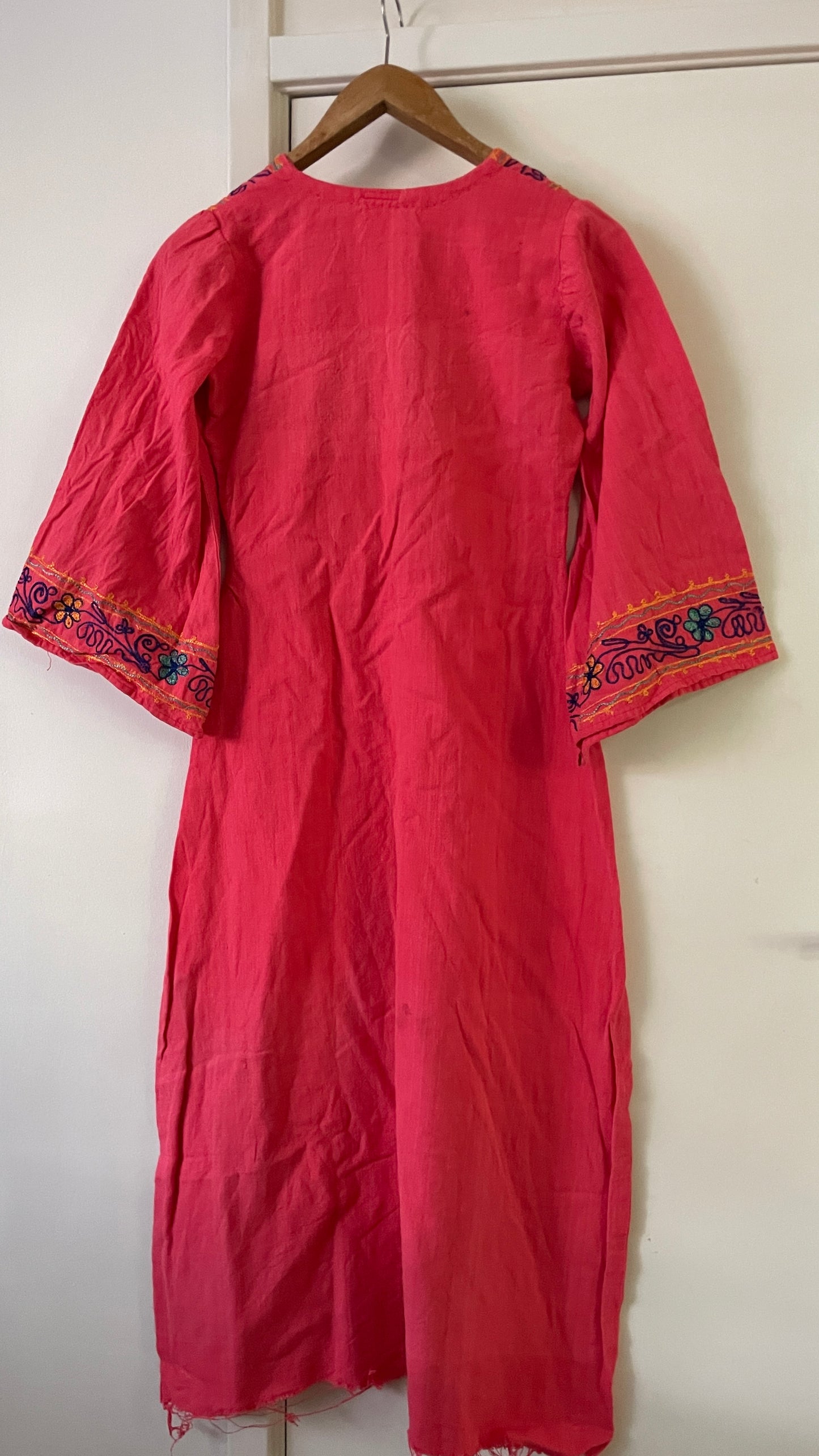 Petite 70s hippie dress