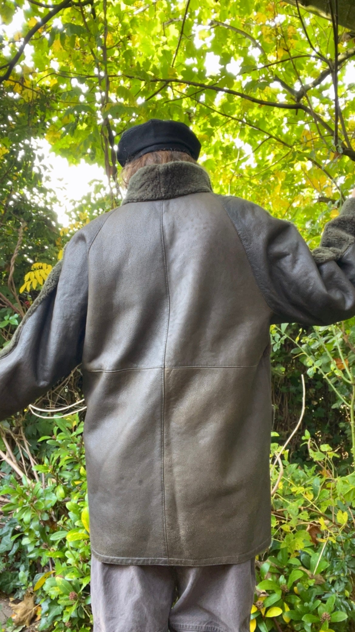 Shearling and Leather Coat