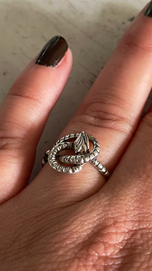 Serpent Silver Ring