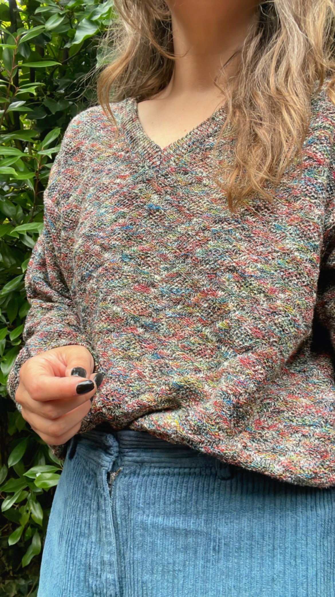 Hand Knitted Melange Jumper