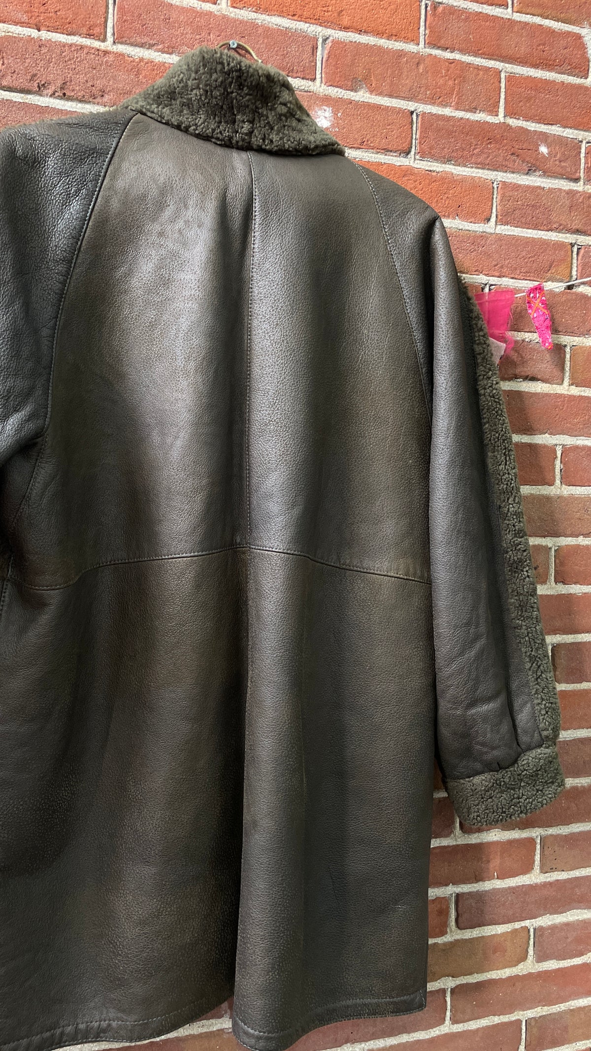 Shearling and Leather Coat