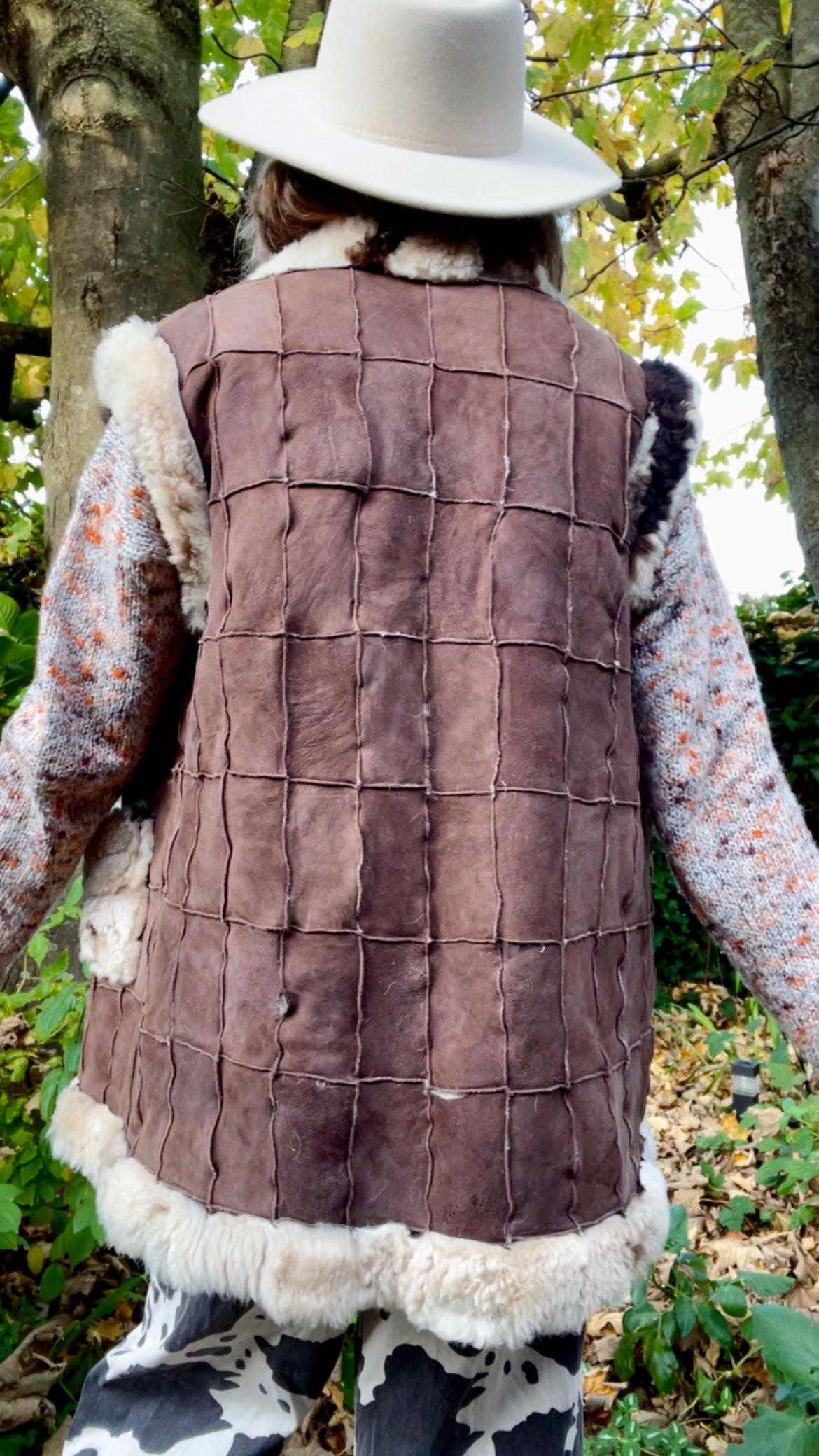 Shearling Patchwork Waistcoat