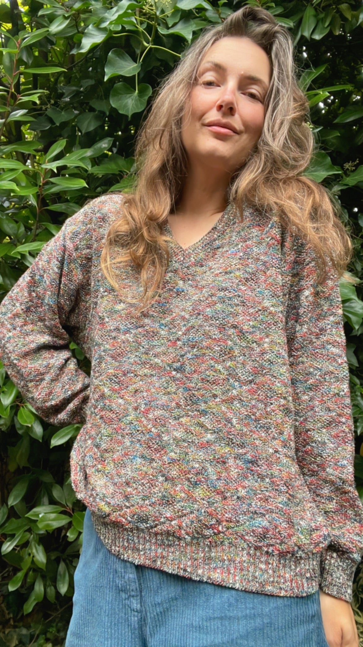 Hand Knitted Melange Jumper