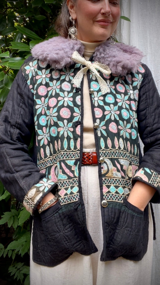 Light Lilac Shearling Collar
