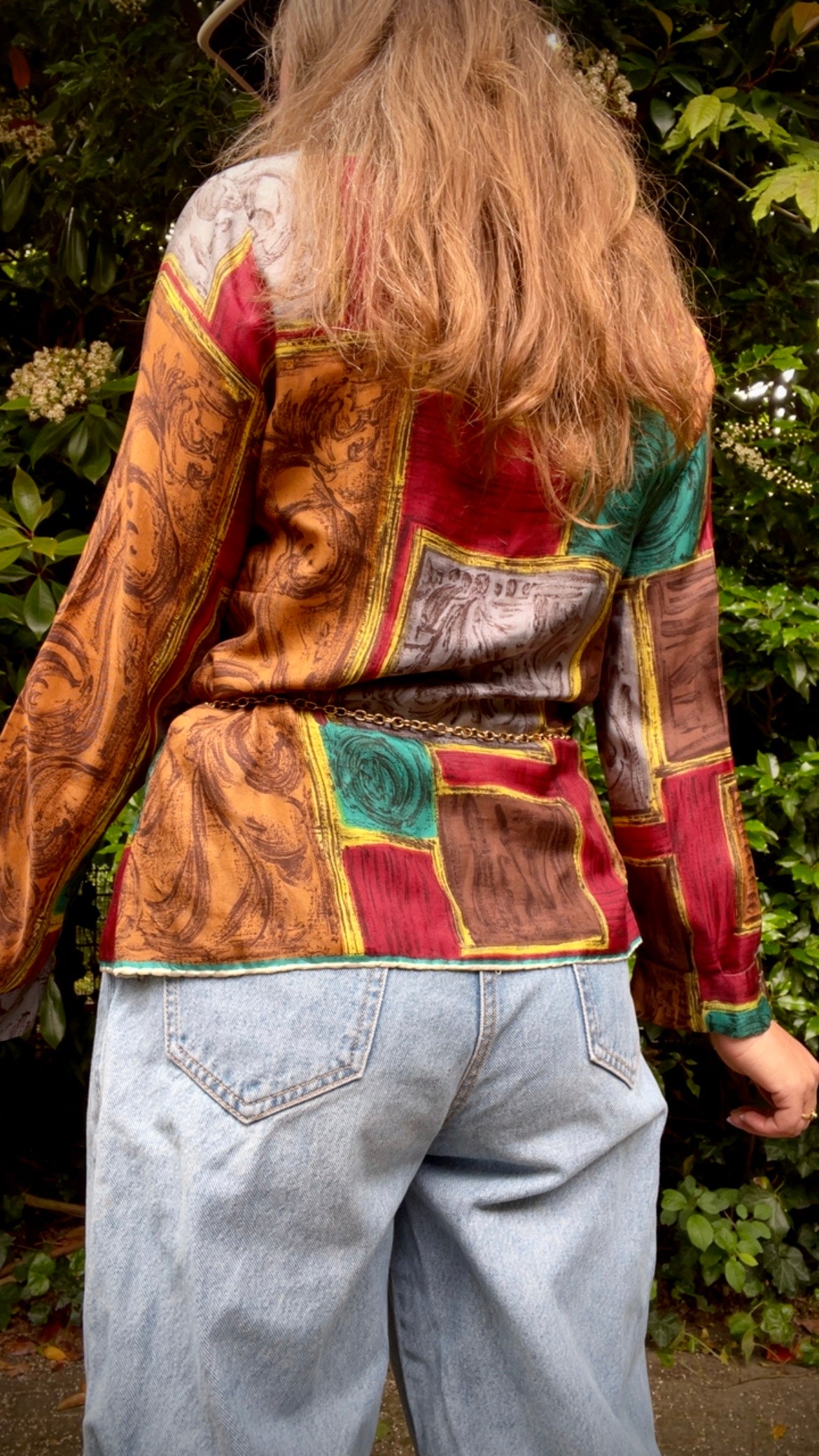 Silk Scarfprint Shirt