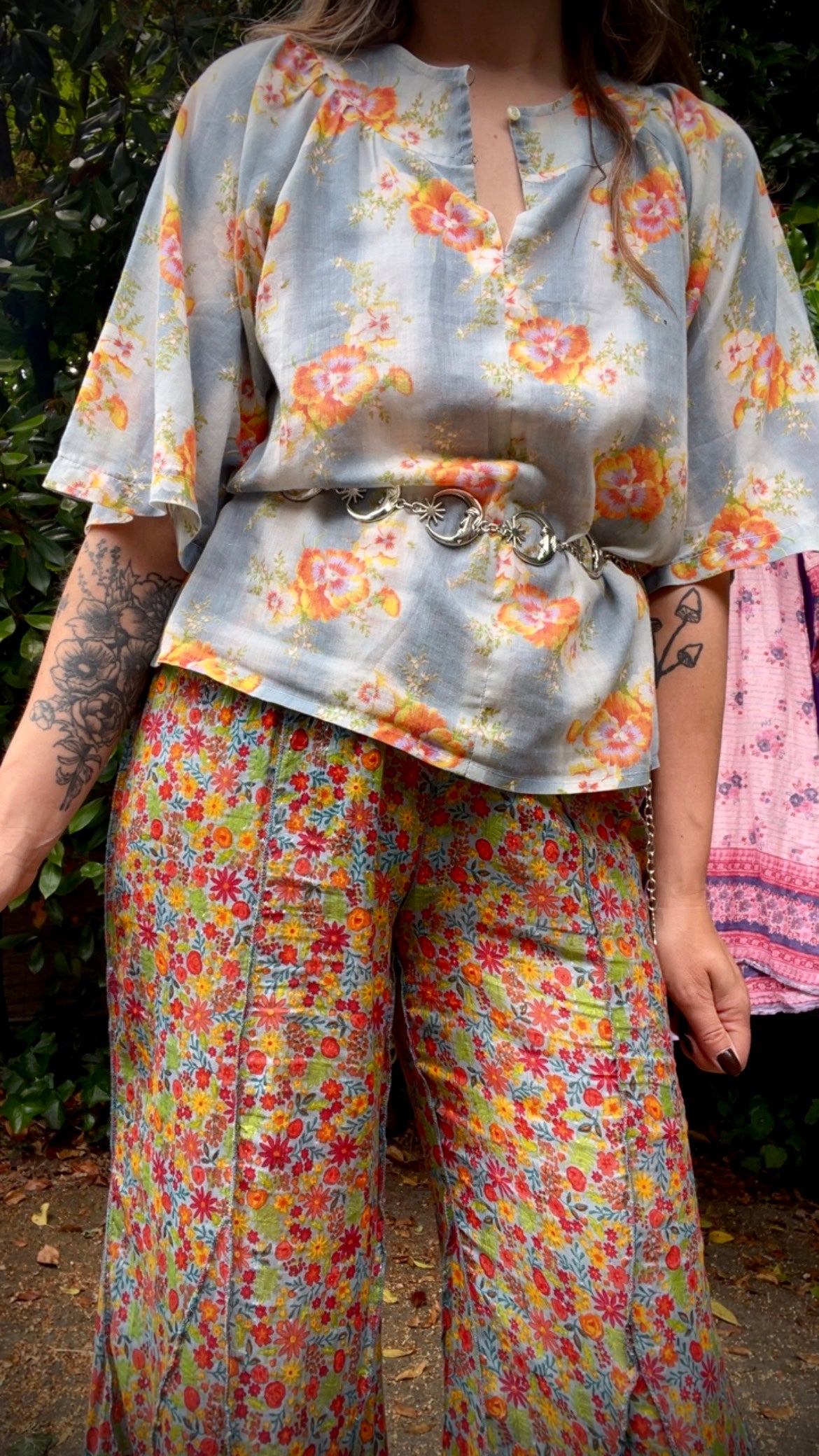 60s Pansies Top