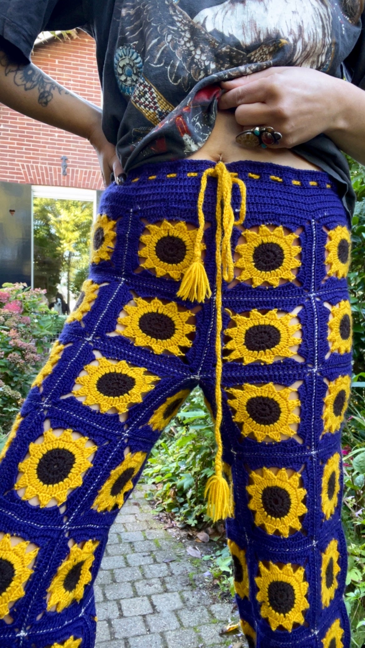 Crochet Sunflower Trousers
