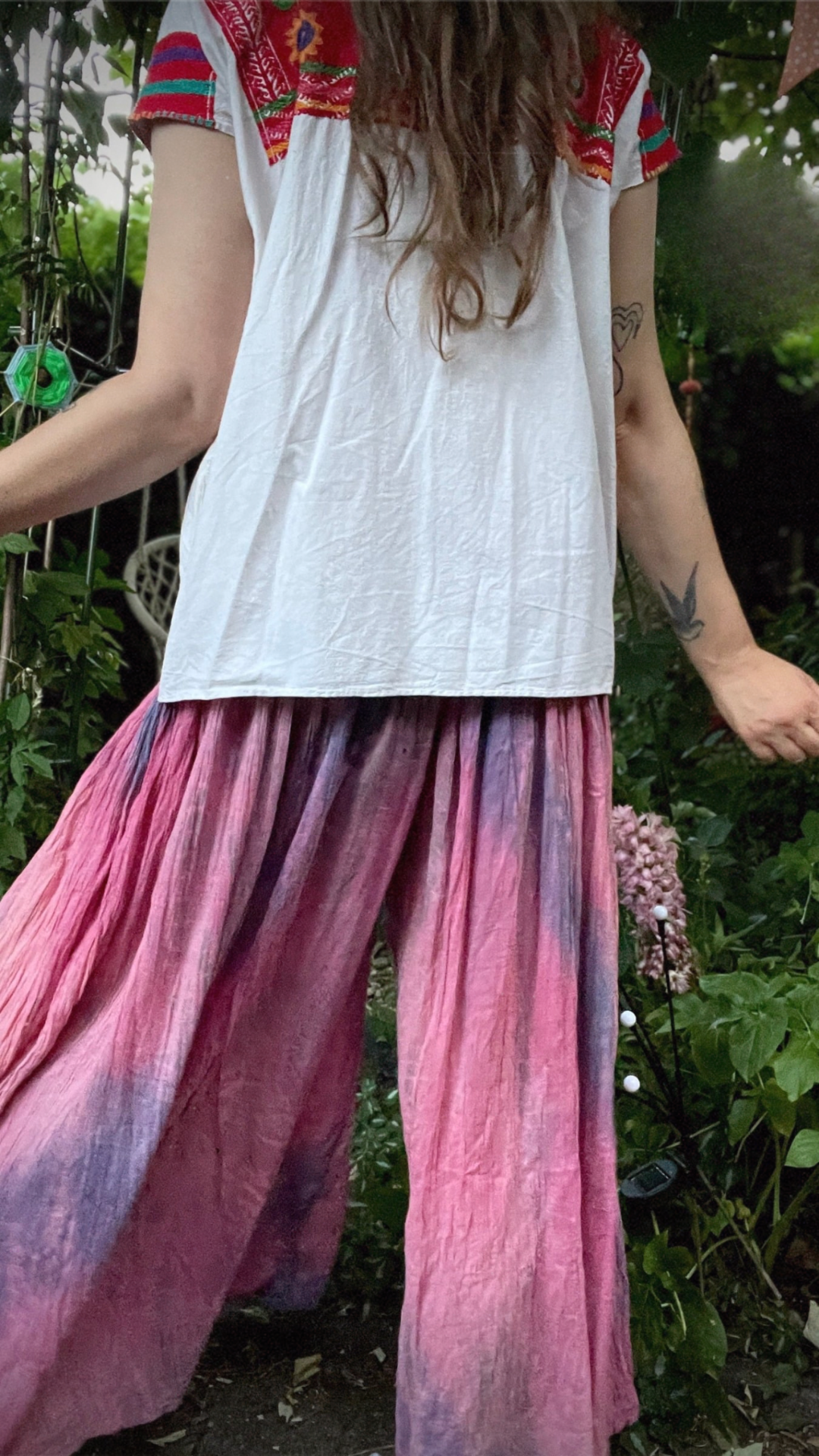 Wide Leg Tie Dye Trousers
