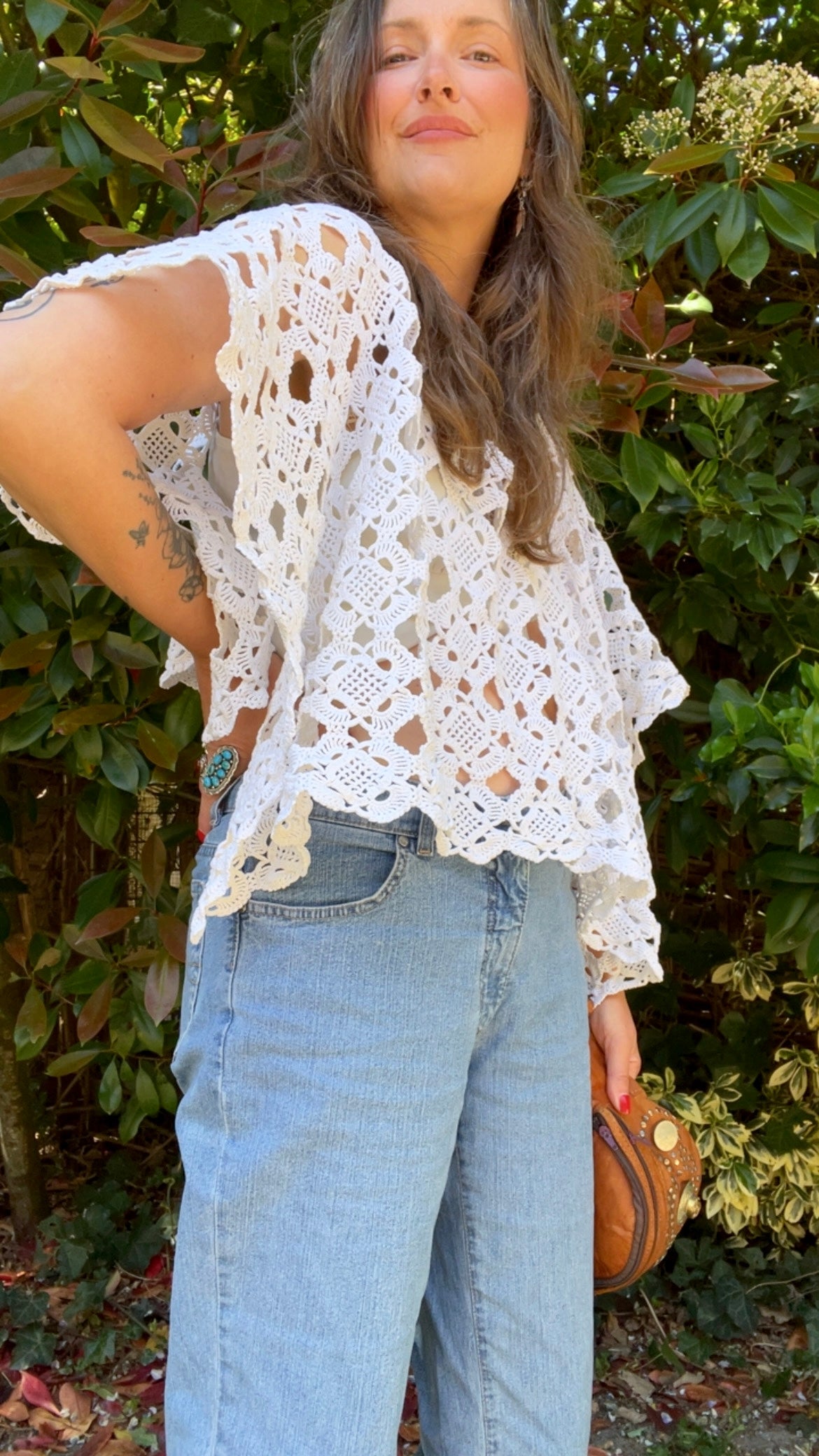 Reworked • Crochet Poncho Top