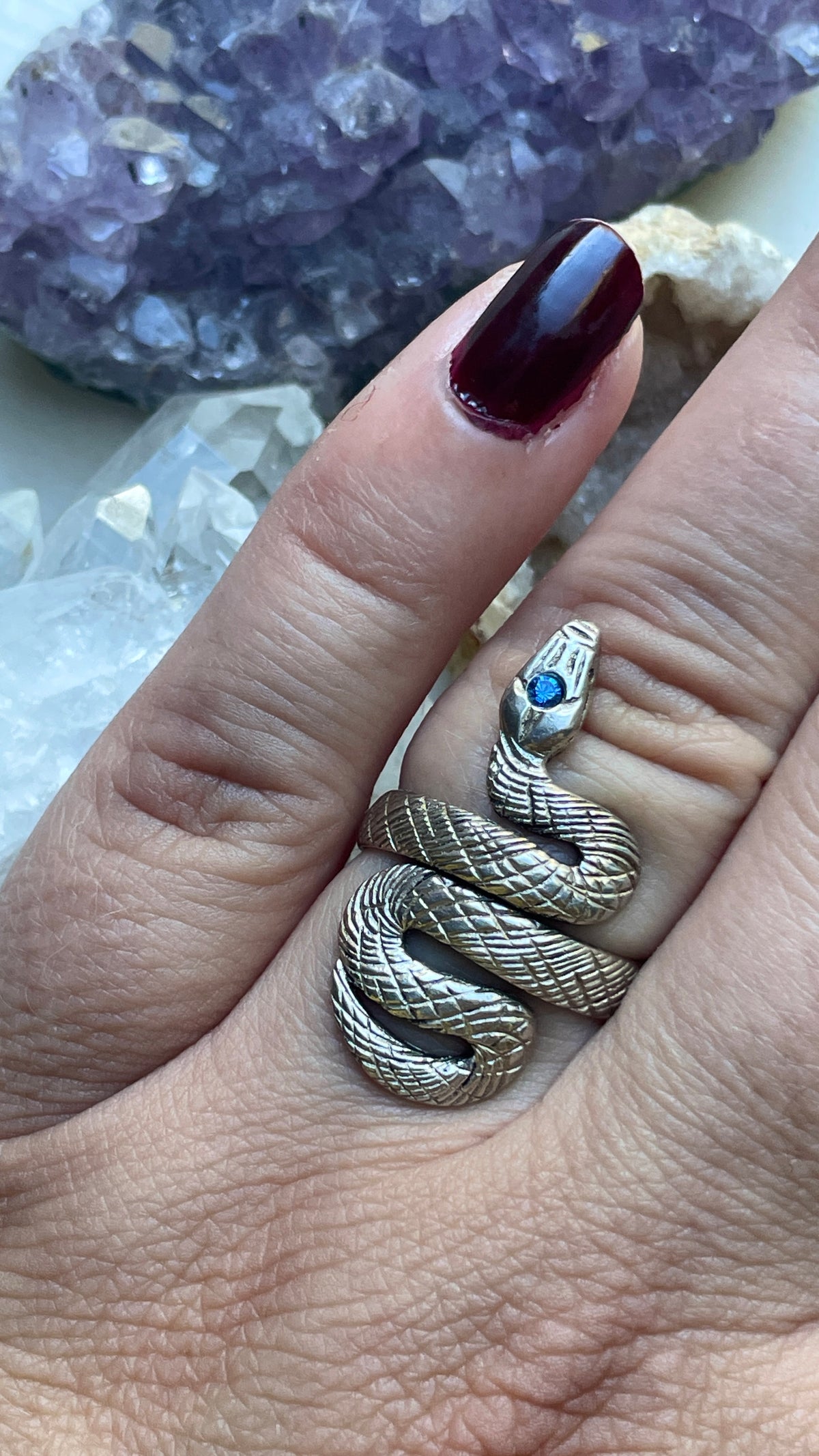 925 Silver Serpent Ring