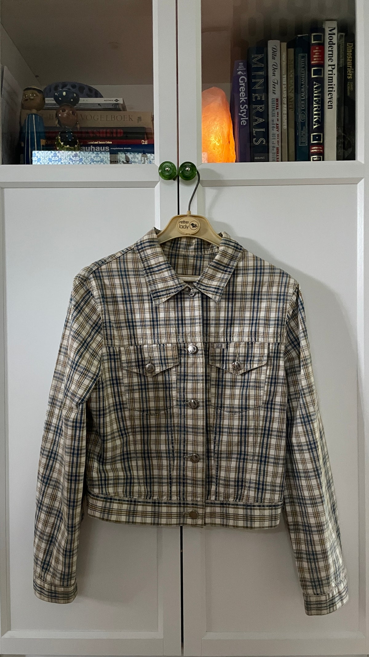 90s Check Denim Jacket