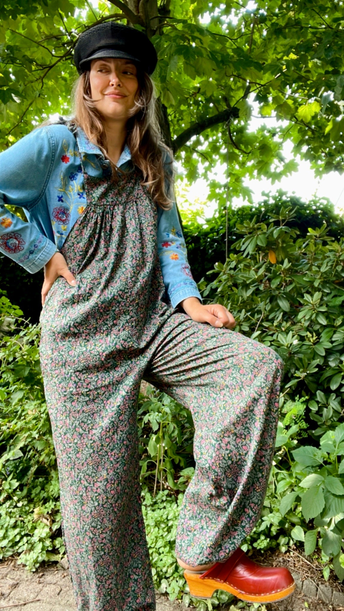 Floral Boho Dungarees