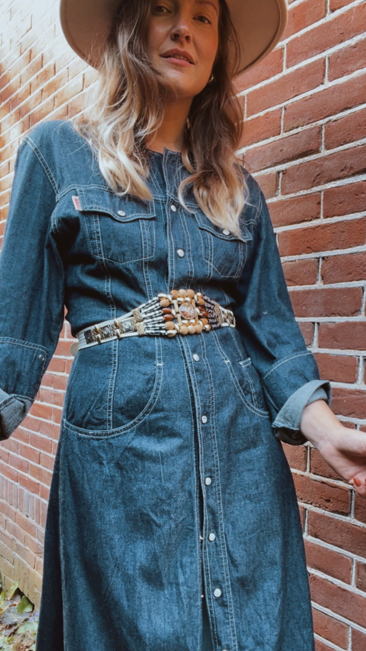 Reworked • Denim Maxi Dress