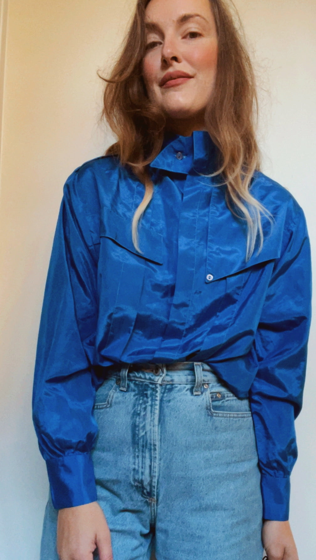 Lapis Lazuli Silk Top