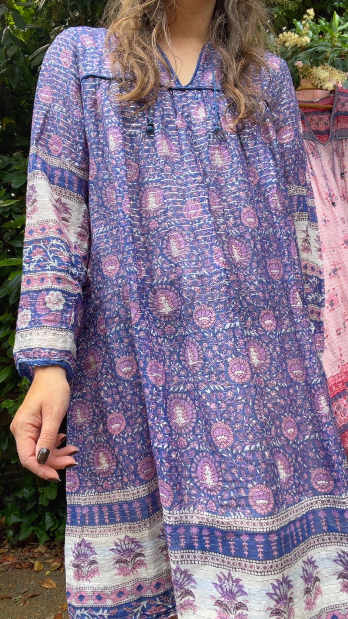Gauze & Lurex Dress