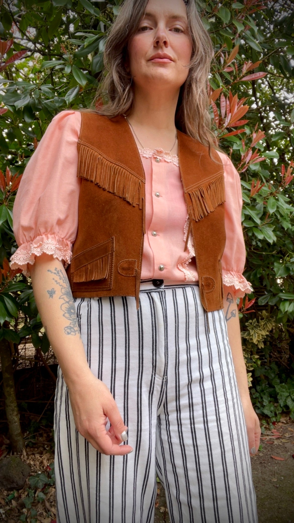 Suede Fringe Waistcoat