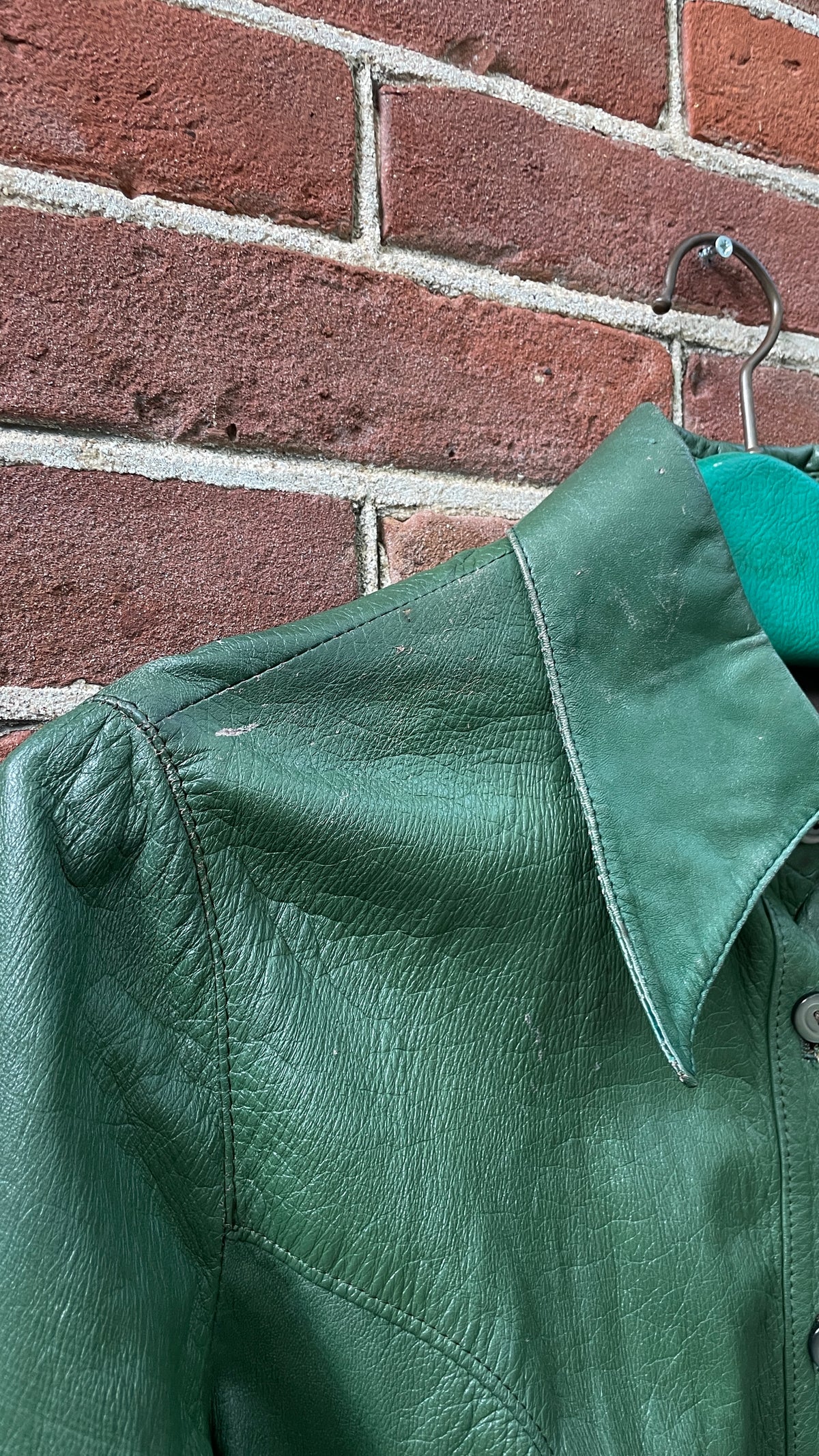 70s Leather Overshirt