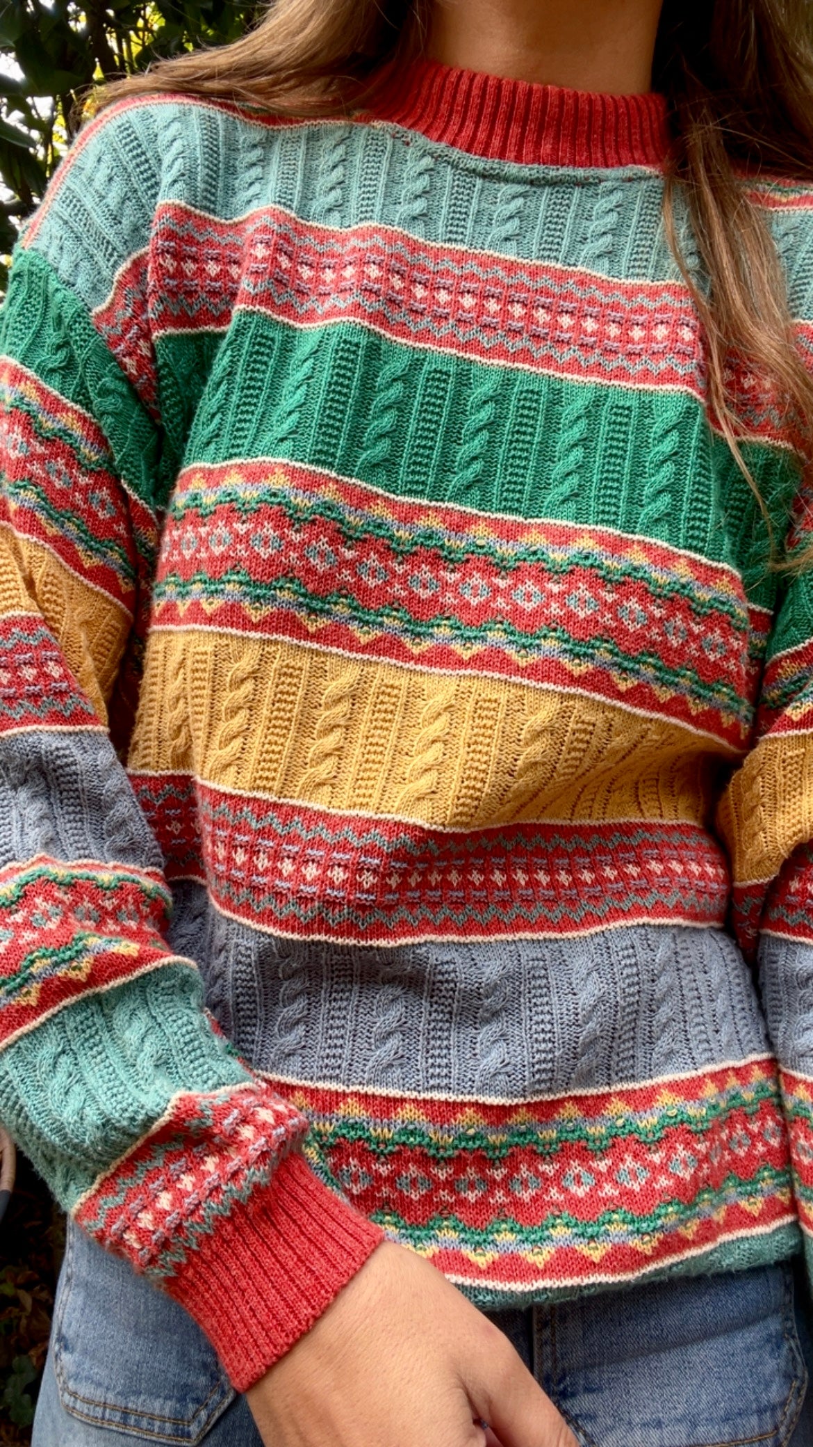 Colorful Pattern Jumper