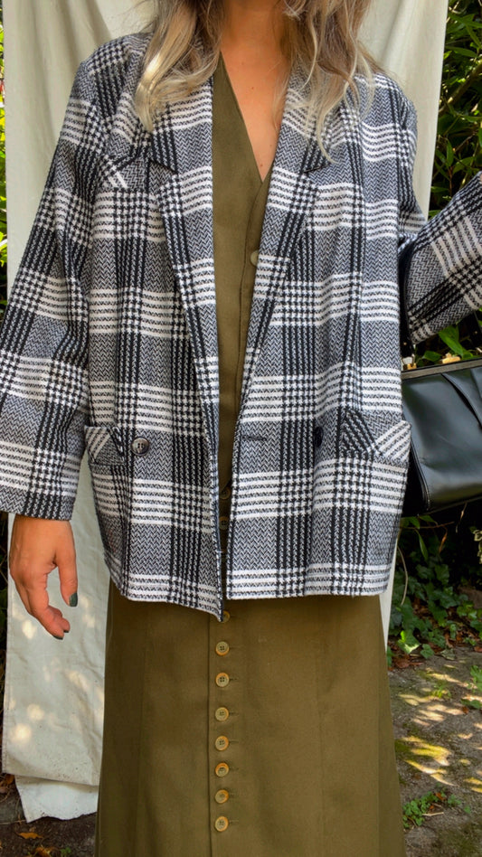 Checkered Blazer