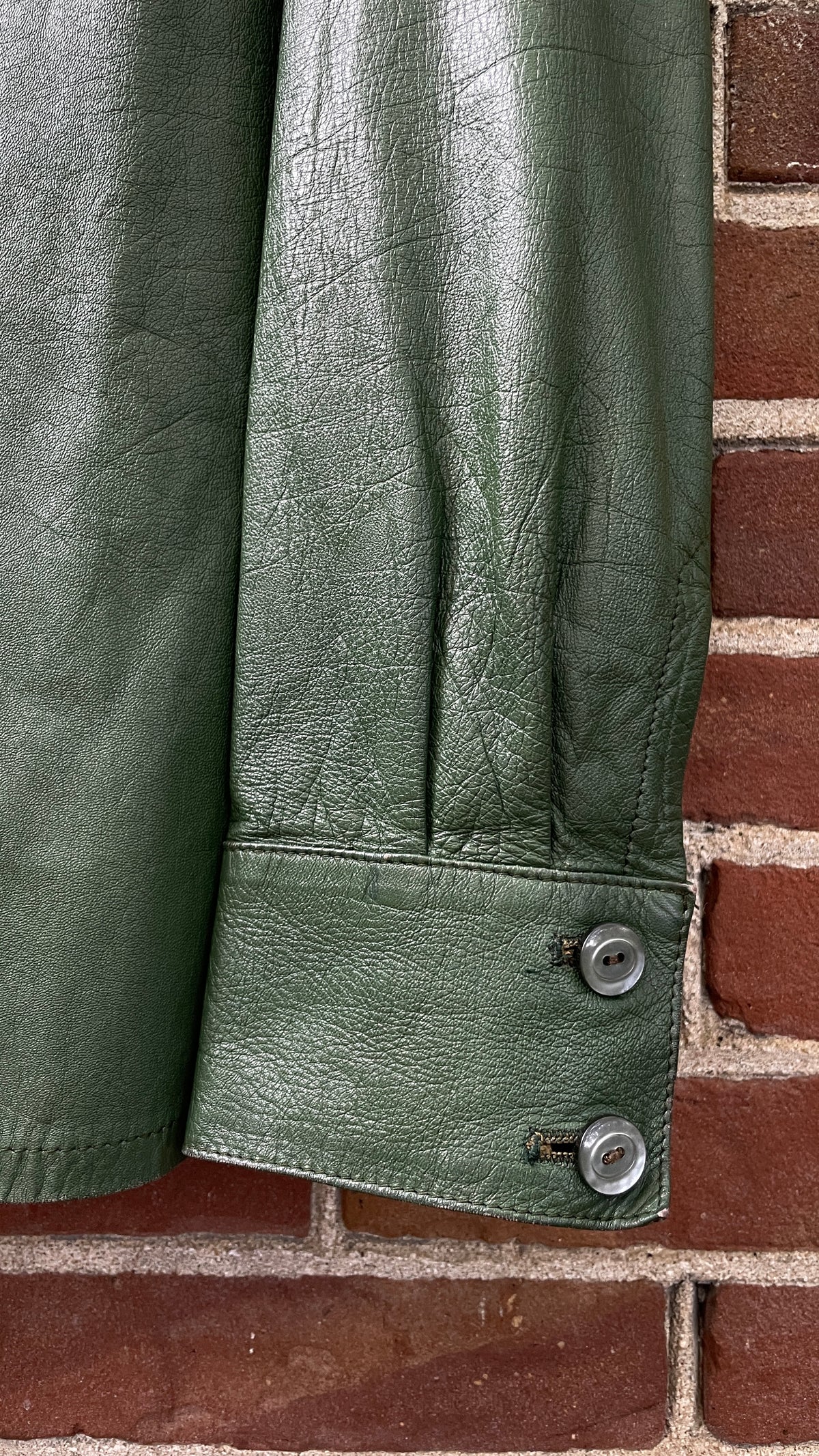 70s Leather Overshirt