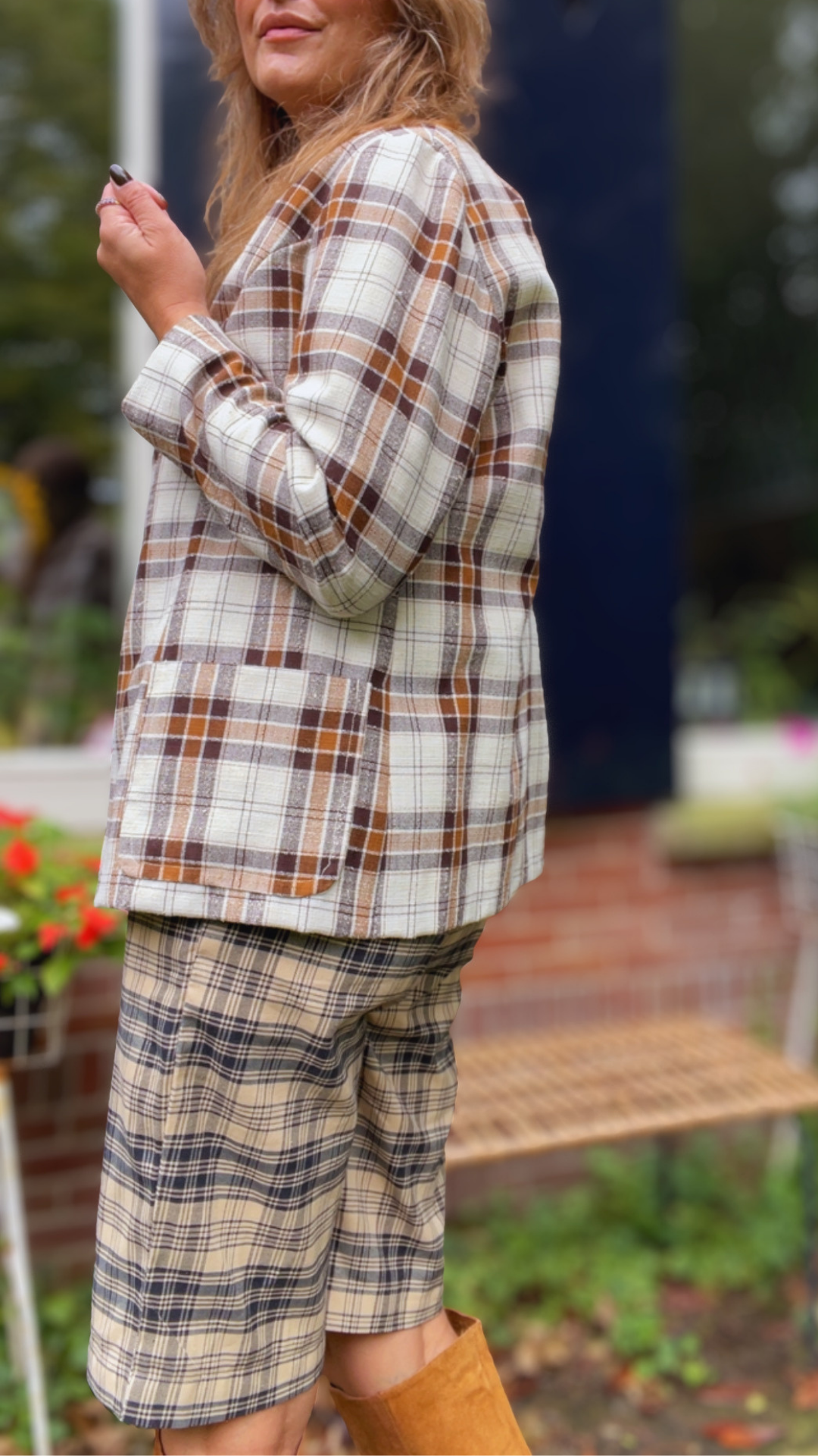 70s Check Blazer