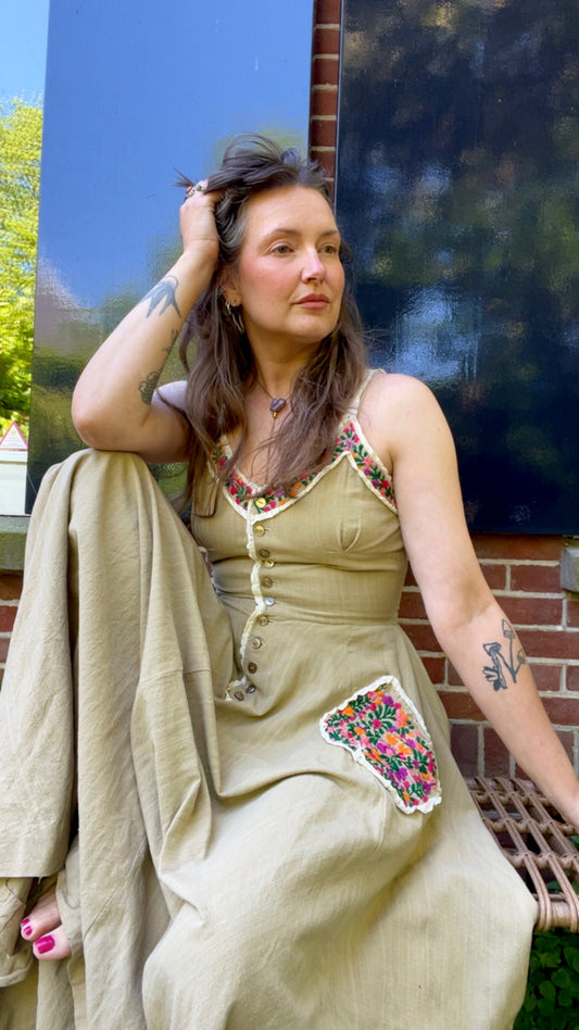 Girasol Embroidery Maxi Dress